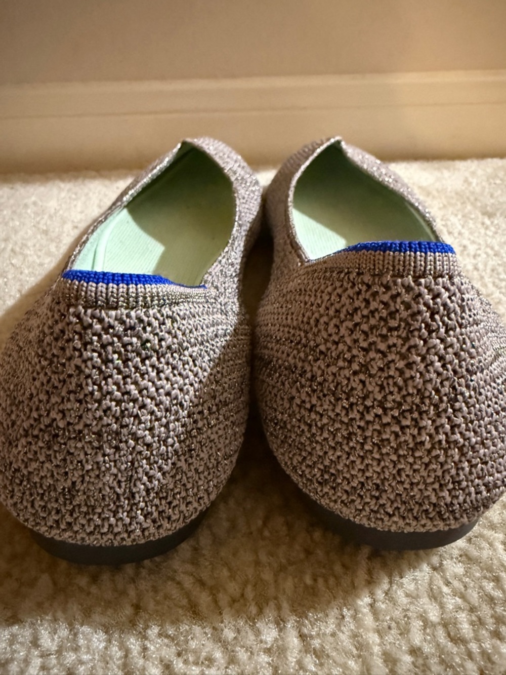 Rothy's The Point flats in the Stardust Metallic colorway size 9.5 - Picture 8 of 16